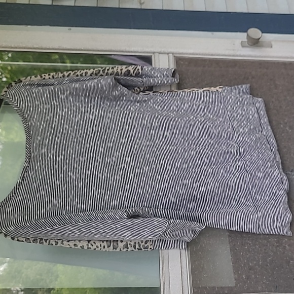 BKE size large cheetah leopard print see through shirt - Picture 4 of 4